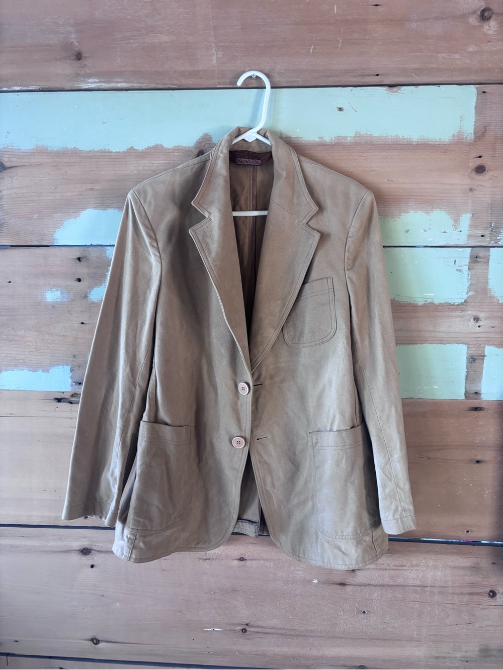 Classic Vintage Tan Blazer Jacket